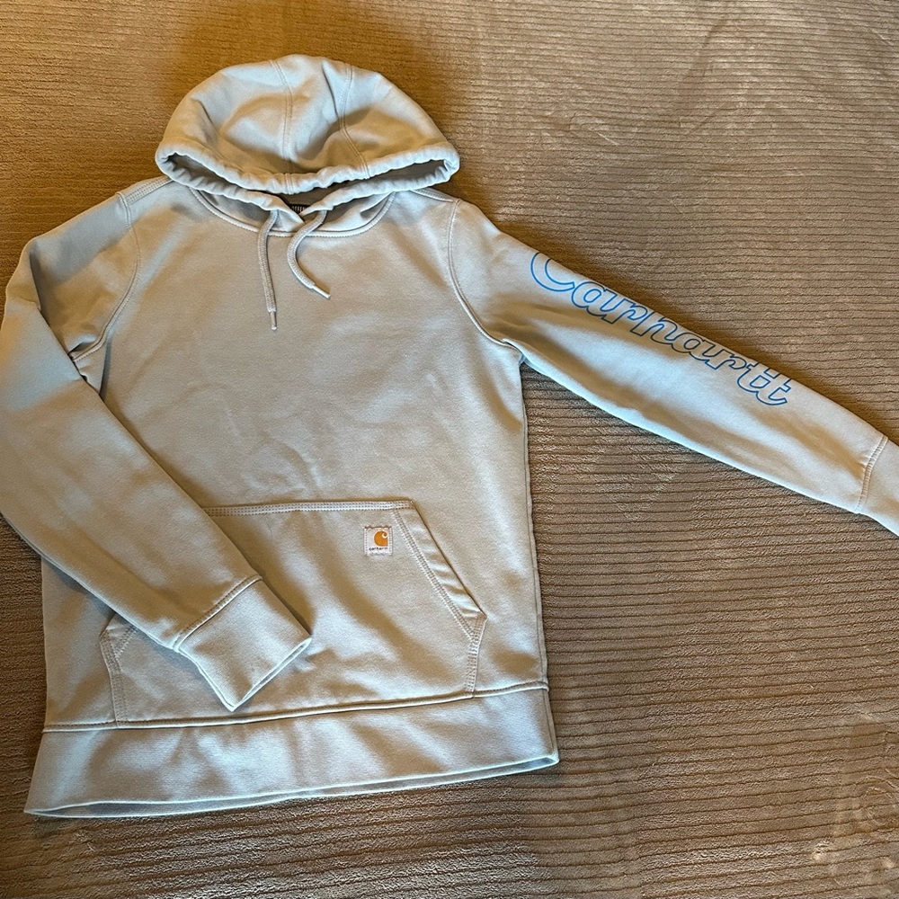 EUC Carhartt Women’s Light Blue Defender Hoodie
